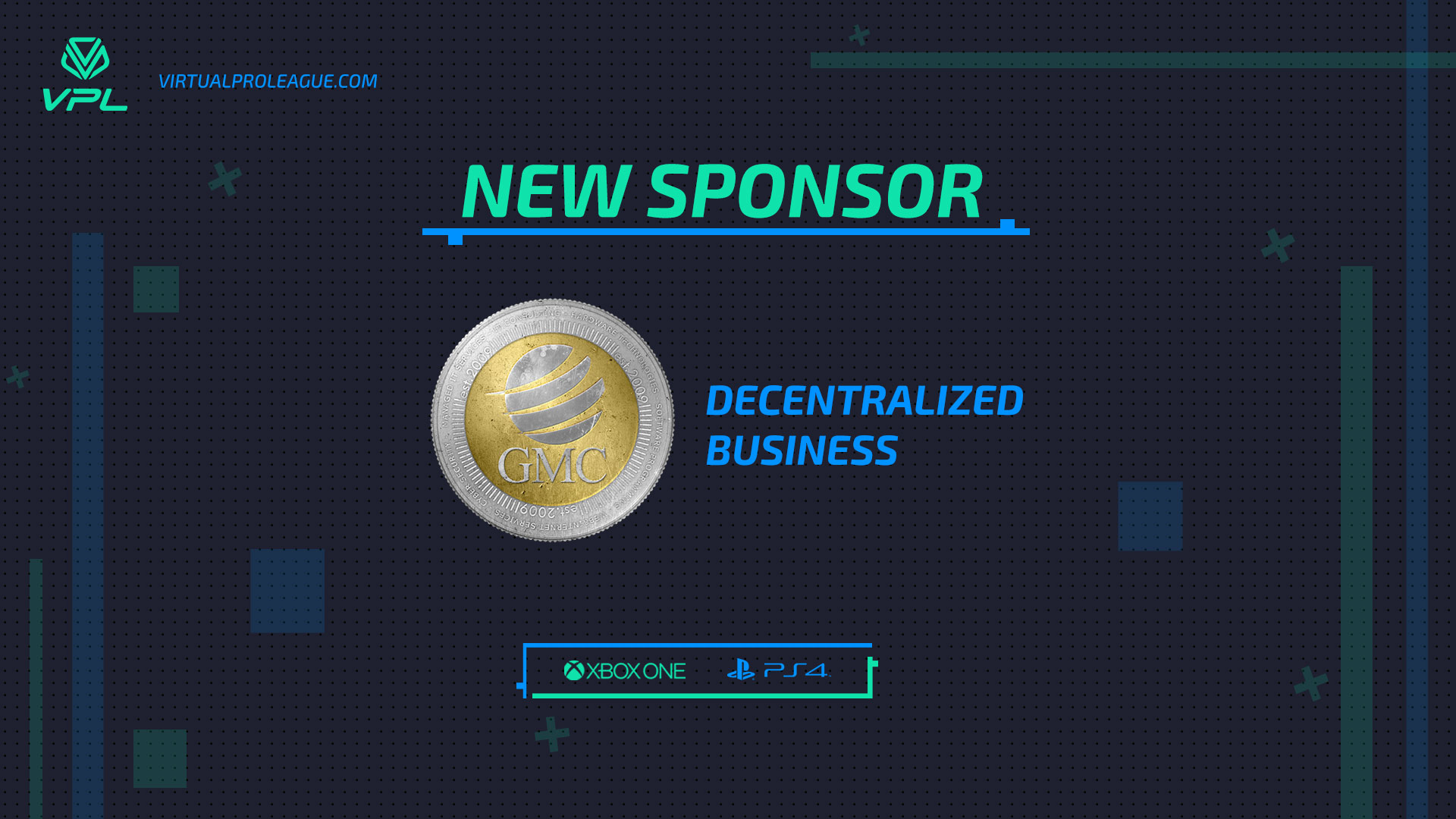 GMCoin signs as official sponsor for esports platform Virtual Pro League VPL